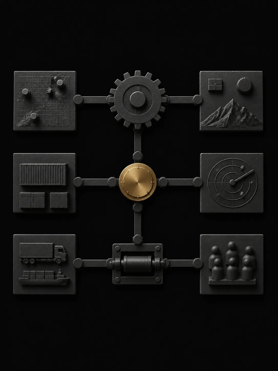 A coordinated operational systems composition